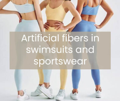 artificial fibers in swimsuits and sportswear