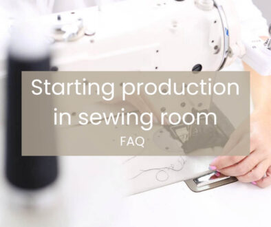 starting production in sewing room