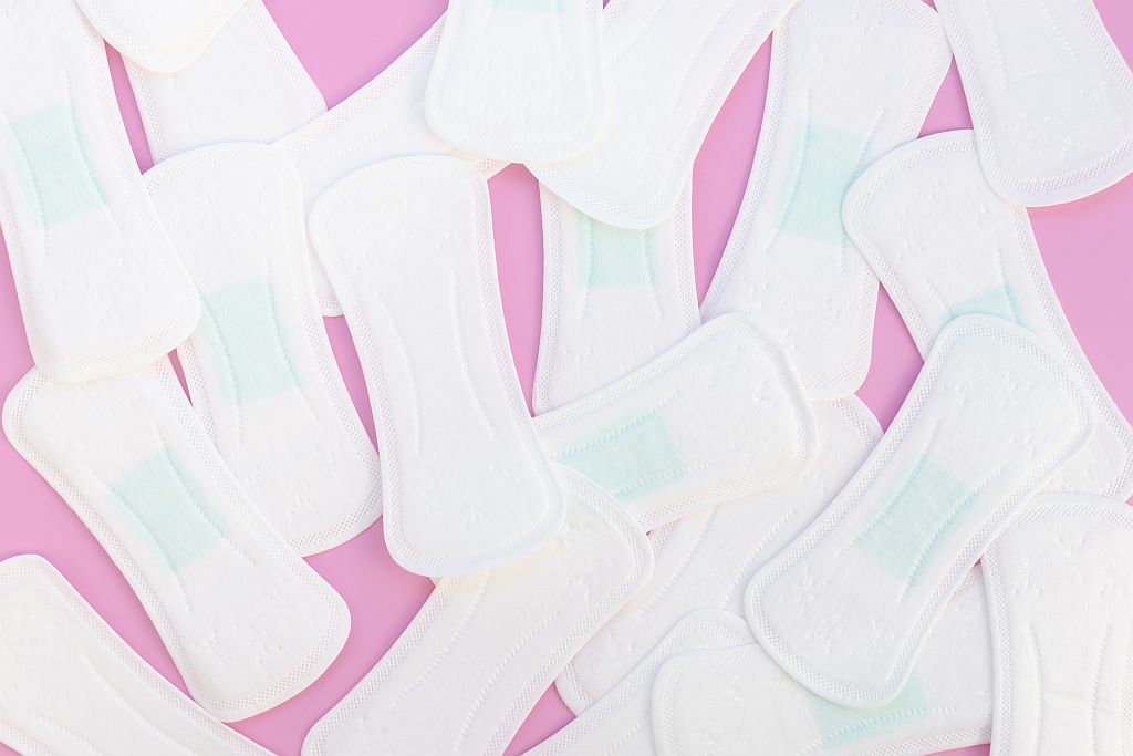 Menstrual pads as external disposable period products offering absorbent and comfortable protection during menstruation
