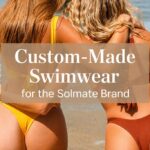 Custom-made swimwear created for Solmate brand with professional sewing and tailored production
