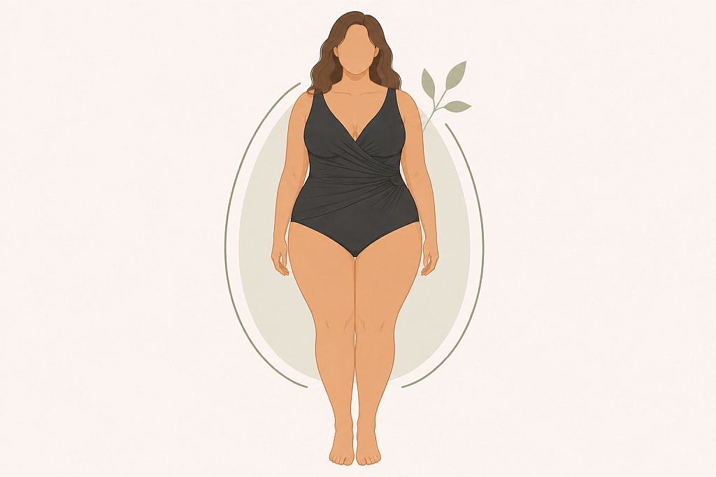 Best swimsuits for O-shape body type with styles that provide support and create a flattering silhouette