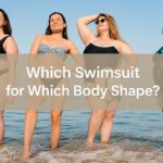 Which swimsuit for which body type infographic showing flattering swimwear styles for different figures