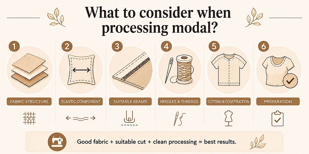 What should be considered when processing modal?