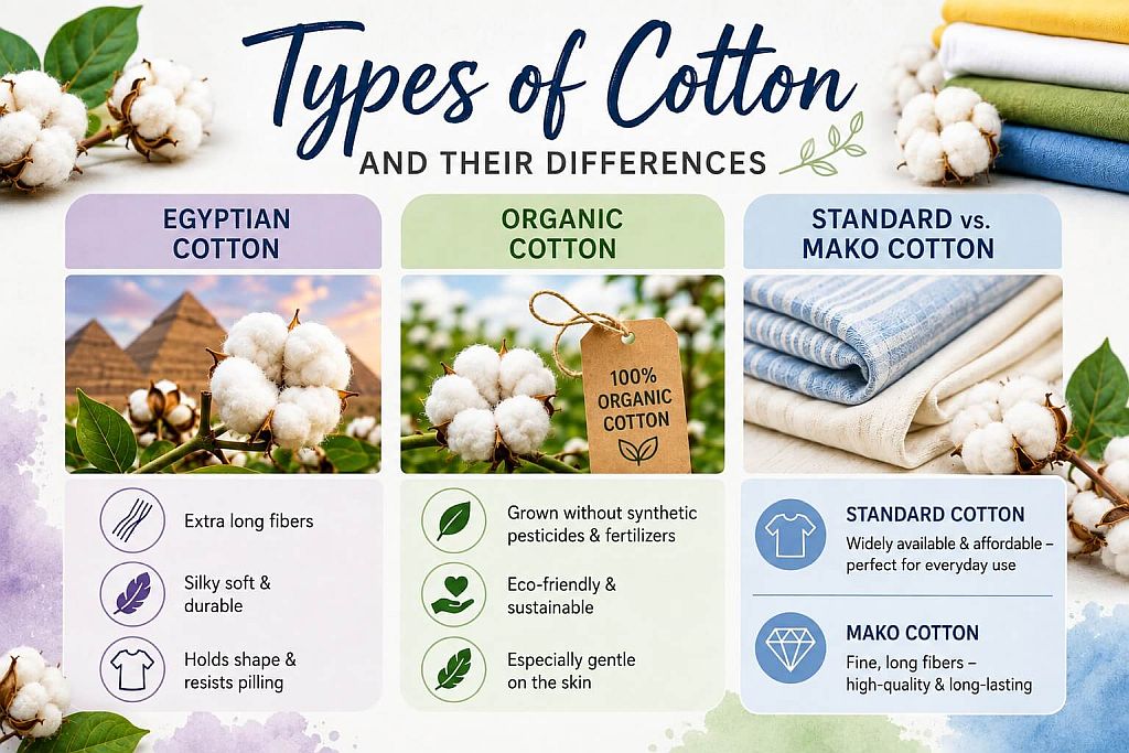 Types of cotton fabric for different clothing applications