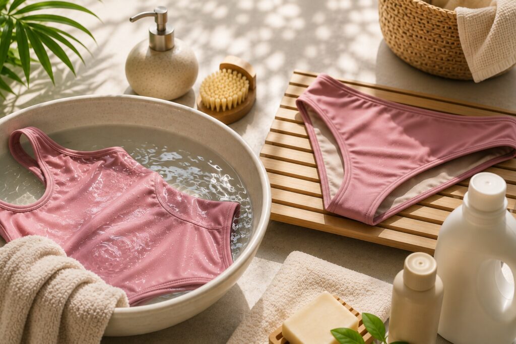 Caring for swimsuit fabrics