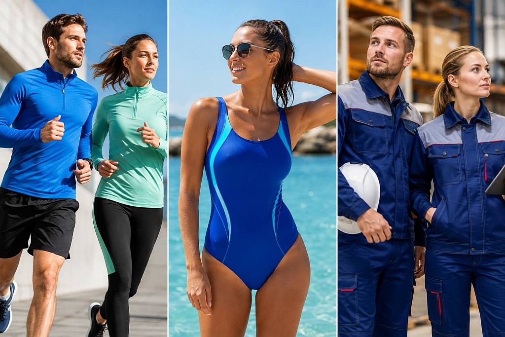 Which garments is polyester fabric best suited for?