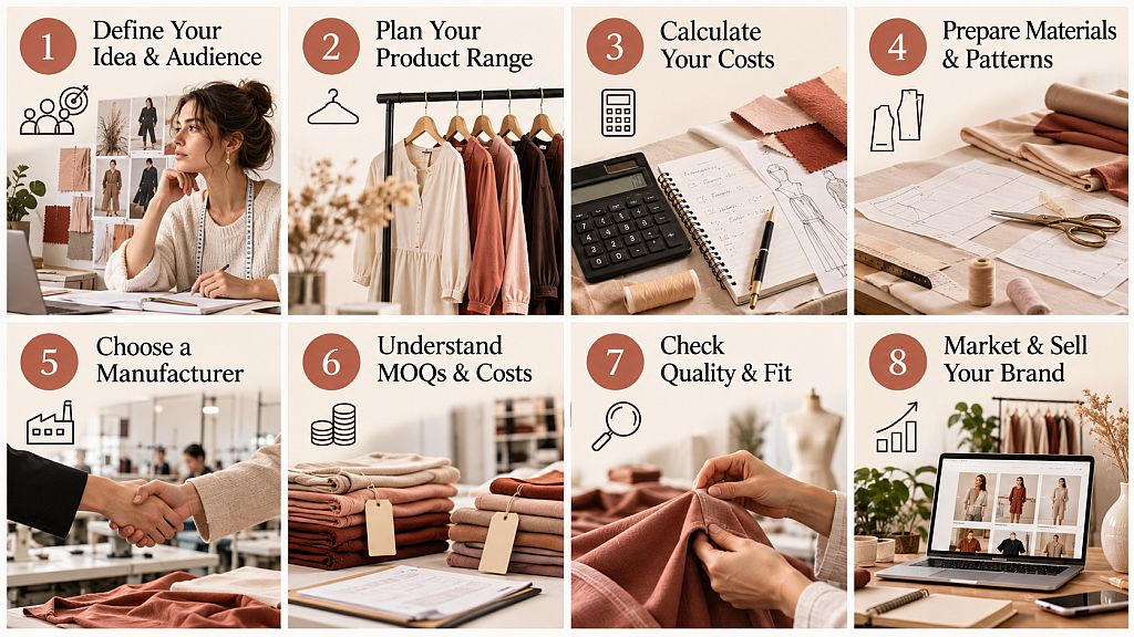 Build Your Clothing Brand Step by Step